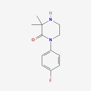 B2902849 1-(4-Fluorophenyl)-3,3-dimethylpiperazin-2-one CAS No. 1514610-57-1