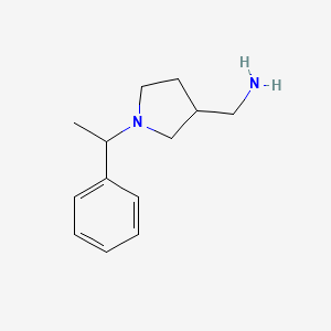 B2902863 C-[1-(1-Phenyl-ethyl)-pyrrolidin-3-yl]-methylamine CAS No. 835886-98-1