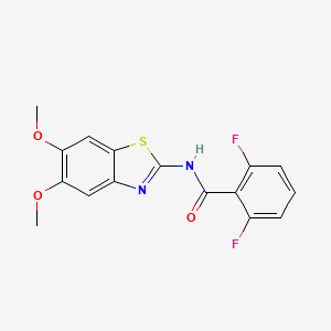 N-(5,6-dimethoxybenzo[d]thiazol-2-yl)-2,6-difluorobenzamide