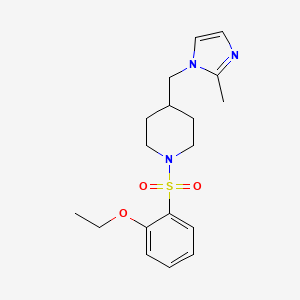 1-((2-ethoxyphenyl)sulfonyl)-4-((2-methyl-1H-imidazol-1-yl)methyl)piperidine