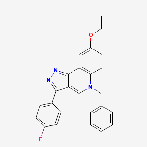 molecular formula C25H20FN3O B2902902 5-benzyl-8-ethoxy-3-(4-fluorophenyl)-5H-pyrazolo[4,3-c]quinoline CAS No. 866589-70-0