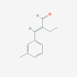 molecular formula C12H14O B2902905 2-Ethyl-3-(3-methylphenyl)propenal CAS No. 1268316-99-9