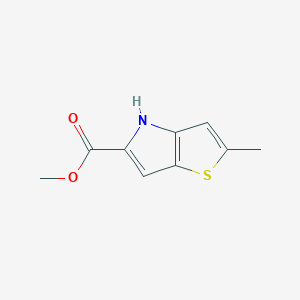 molecular formula C9H9NO2S B2902906 methyl 2-methyl-4H-thieno[3,2-b]pyrrole-5-carboxylate CAS No. 478239-03-1