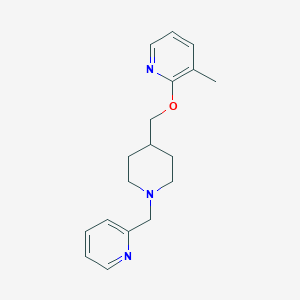 3-Methyl-2-[[1-(pyridin-2-ylmethyl)piperidin-4-yl]methoxy]pyridine