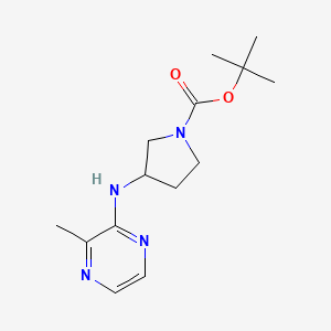 molecular formula C14H22N4O2 B2902915 tert-Butyl 3-((3-methylpyrazin-2-yl)amino)pyrrolidine-1-carboxylate CAS No. 1353946-15-2