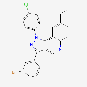 3-(3-bromophenyl)-1-(4-chlorophenyl)-8-ethyl-1H-pyrazolo[4,3-c]quinoline