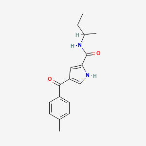 molecular formula C17H20N2O2 B2902928 N-(butan-2-yl)-4-(4-methylbenzoyl)-1H-pyrrole-2-carboxamide CAS No. 478078-80-7