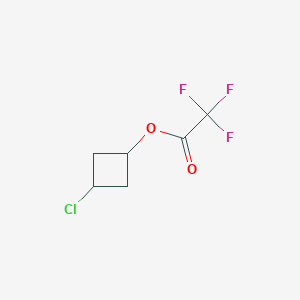 molecular formula C6H6ClF3O2 B2902934 3-Chlorocyclobutyl 2,2,2-trifluoroacetate CAS No. 1909286-49-2