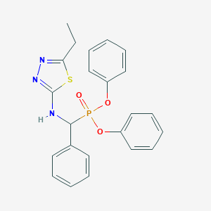 molecular formula C23H22N3O3PS B290295 Diphenyl [(5-ethyl-1,3,4-thiadiazol-2-yl)amino](phenyl)methylphosphonate 