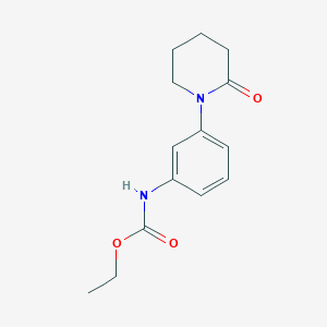 molecular formula C14H18N2O3 B2902950 Ethyl (3-(2-oxopiperidin-1-yl)phenyl)carbamate CAS No. 923083-05-0
