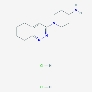 1-(5,6,7,8-Tetrahydrocinnolin-3-yl)piperidin-4-amine dihydrochloride