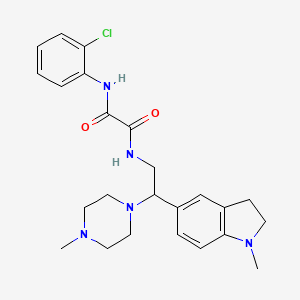 N1-(2-chlorophenyl)-N2-(2-(1-methylindolin-5-yl)-2-(4-methylpiperazin-1-yl)ethyl)oxalamide