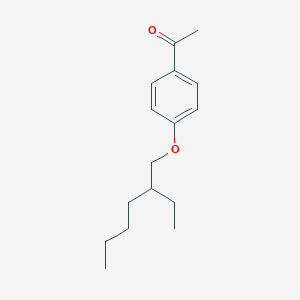 molecular formula C16H24O2 B2902981 1-{4-[(2-Ethylhexyl)oxy]phenyl}ethan-1-one CAS No. 132944-37-7