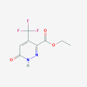 Ethyl 6-oxo-4-(trifluoromethyl)hexahydropyridazine-3-carboxylate