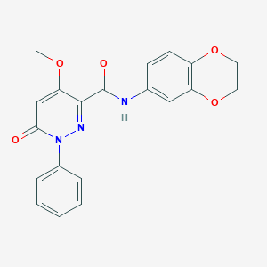 N-(2,3-dihydro-1,4-benzodioxin-6-yl)-4-methoxy-6-oxo-1-phenylpyridazine-3-carboxamide