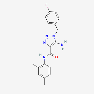 5-amino-N-(2,4-dimethylphenyl)-1-(4-fluorobenzyl)-1H-1,2,3-triazole-4-carboxamide