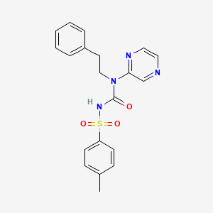 2-[({[(4-Methylphenyl)sulfonyl]amino}carbonyl)(phenethyl)amino]pyrazine
