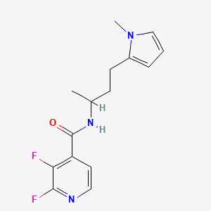 2,3-difluoro-N-[4-(1-methyl-1H-pyrrol-2-yl)butan-2-yl]pyridine-4-carboxamide