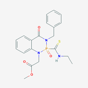 Methyl 2-[3-benzyl-2-(ethylcarbamothioyl)-2,4-dioxo-1,3,2lambda5-benzodiazaphosphinin-1-yl]acetate