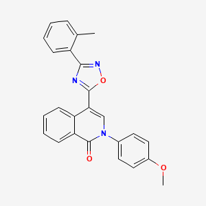 2-(4-methoxyphenyl)-4-(3-(o-tolyl)-1,2,4-oxadiazol-5-yl)isoquinolin-1(2H)-one