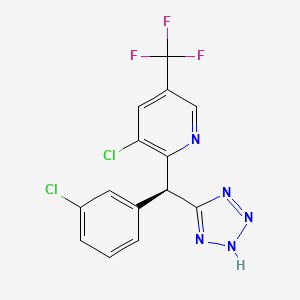 3-chloro-2-[(S)-(3-chlorophenyl)(1H-1,2,3,4-tetrazol-5-yl)methyl]-5-(trifluoromethyl)pyridine