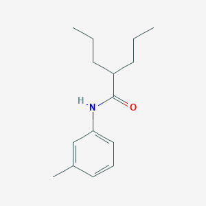 molecular formula C15H23NO B290301 N-(3-methylphenyl)-2-propylpentanamide 