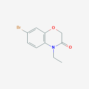 molecular formula C10H10BrNO2 B2903026 7-Bromo-4-ethyl-2H-benzo[b][1,4]oxazin-3(4H)-one CAS No. 1369064-91-4