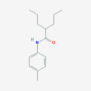 molecular formula C15H23NO B290303 N-(4-methylphenyl)-2-propylpentanamide CAS No. 21021-75-0