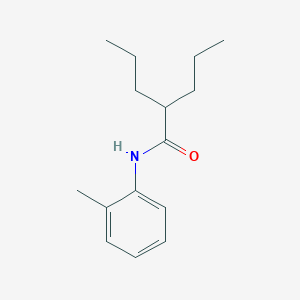 molecular formula C15H23NO B290304 N-(2-methylphenyl)-2-propylpentanamide 