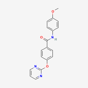 N-(4-methoxyphenyl)-4-(2-pyrimidinyloxy)benzenecarboxamide