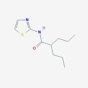 molecular formula C11H18N2OS B290307 2-propyl-N-(1,3-thiazol-2-yl)pentanamide 