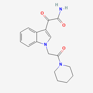 2-Oxo-2-[1-(2-oxo-2-piperidin-1-ylethyl)indol-3-yl]acetamide
