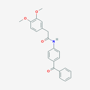 N-(4-benzoylphenyl)-2-(3,4-dimethoxyphenyl)acetamide