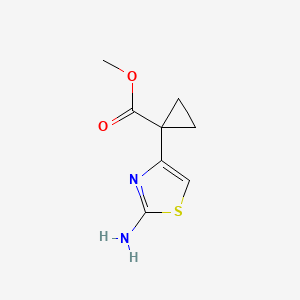 B2903090 Methyl 1-(2-amino-1,3-thiazol-4-yl)cyclopropane-1-carboxylate CAS No. 1996506-66-1