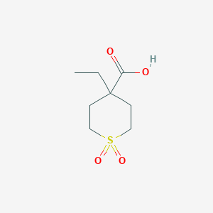 molecular formula C8H14O4S B2903096 4-Ethyl-1,1-dioxothiane-4-carboxylic acid CAS No. 1780940-51-3