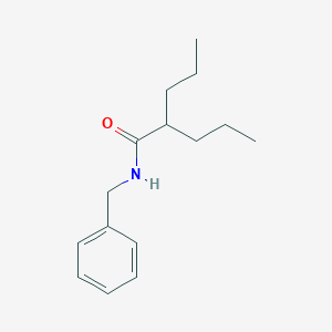 molecular formula C15H23NO B290311 N-benzyl-2-propylpentanamide 