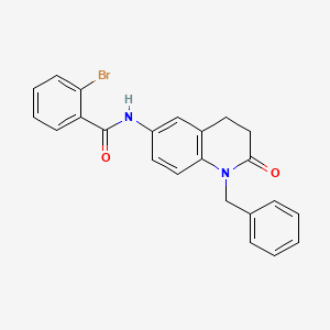 molecular formula C23H19BrN2O2 B2903128 N-(1-benzyl-2-oxo-1,2,3,4-tetrahydroquinolin-6-yl)-2-bromobenzamide CAS No. 954683-79-5