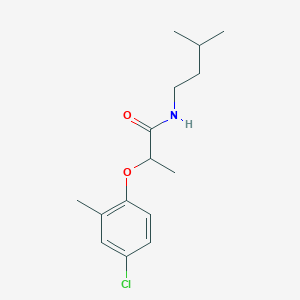 molecular formula C15H22ClNO2 B290313 2-(4-chloro-2-methylphenoxy)-N-isopentylpropanamide 