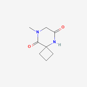 molecular formula C8H12N2O2 B2903132 8-Methyl-5,8-diazaspiro[3.5]nonane-6,9-dione CAS No. 2098036-60-1