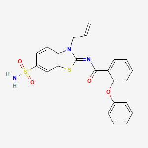 (Z)-N-(3-allyl-6-sulfamoylbenzo[d]thiazol-2(3H)-ylidene)-2-phenoxybenzamide