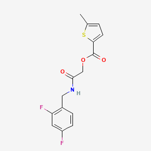 2-((2,4-Difluorobenzyl)amino)-2-oxoethyl 5-methylthiophene-2-carboxylate