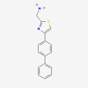 [4-(4-Phenylphenyl)-1,3-thiazol-2-yl]methanamine