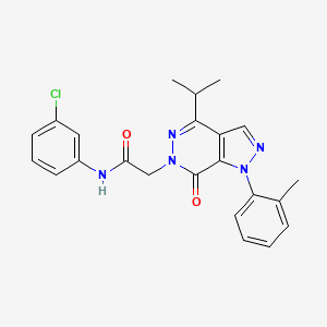 N-(3-chlorophenyl)-2-(4-isopropyl-7-oxo-1-(o-tolyl)-1H-pyrazolo[3,4-d]pyridazin-6(7H)-yl)acetamide