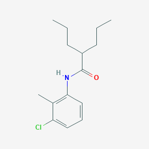 molecular formula C15H22ClNO B290316 N-(3-chloro-2-methylphenyl)-2-propylpentanamide 