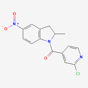 1-(2-chloropyridine-4-carbonyl)-2-methyl-5-nitro-2,3-dihydro-1H-indole
