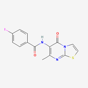 4-iodo-N-(7-methyl-5-oxo-5H-thiazolo[3,2-a]pyrimidin-6-yl)benzamide
