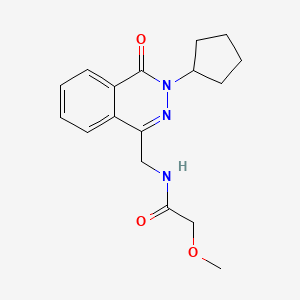 N-((3-cyclopentyl-4-oxo-3,4-dihydrophthalazin-1-yl)methyl)-2-methoxyacetamide