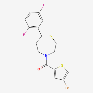 (4-Bromothiophen-2-yl)(7-(2,5-difluorophenyl)-1,4-thiazepan-4-yl)methanone