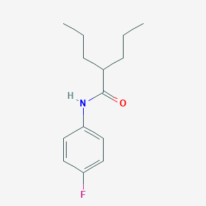 molecular formula C14H20FNO B290317 N-(4-fluorophenyl)-2-propylpentanamide 