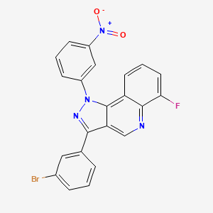3-(3-bromophenyl)-6-fluoro-1-(3-nitrophenyl)-1H-pyrazolo[4,3-c]quinoline